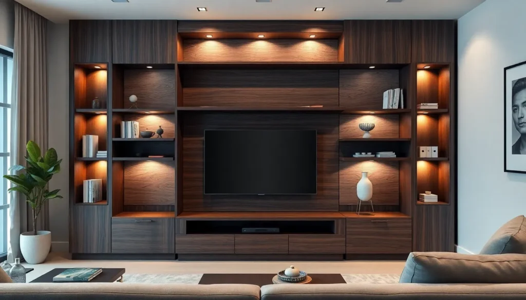 wall entertainment unit