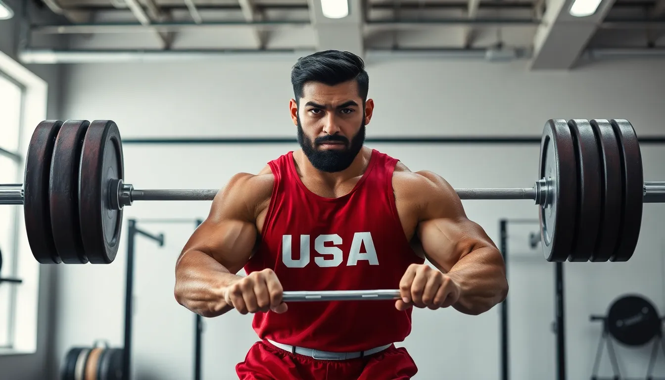khema rushisvili weightlifting bar